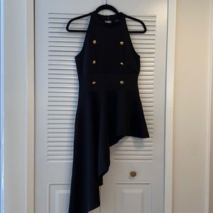 Venus Button Detail Asymmetrical Top